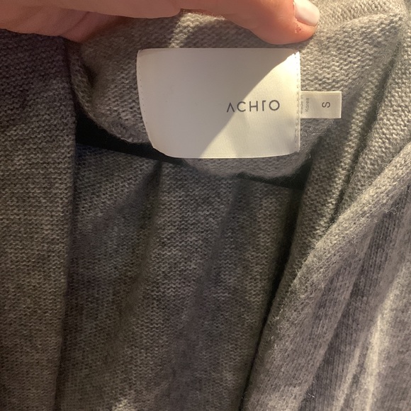 Achro long grey cardigan - Picture 3 of 6